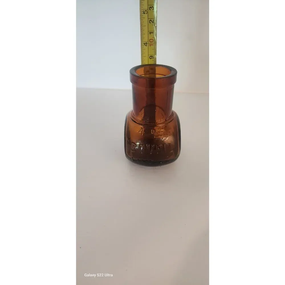 4oz Bovril Limited Vintage Amber Bottle